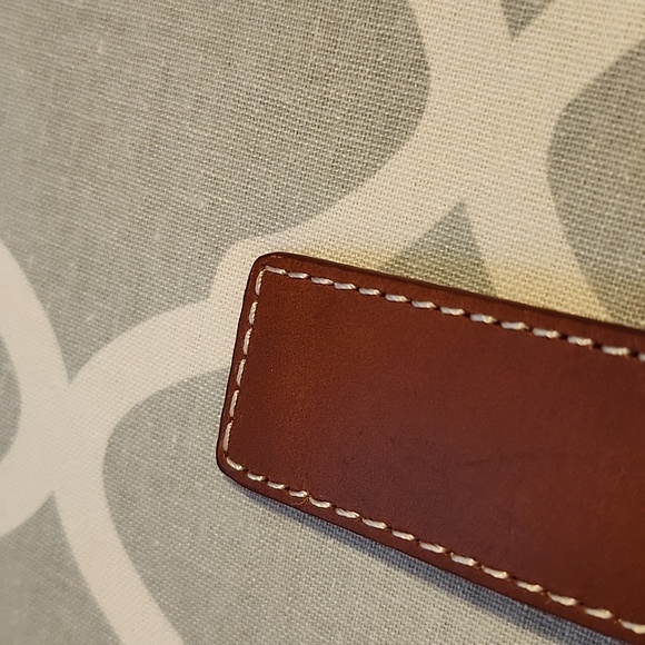 Calvin Klein Belt Brown Leather with Silver Logo - Picture 7 of 12